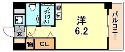 ワコーレプラティーク神戸深江駅前の間取り画像