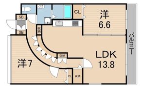 Le Porte-Bonheurの間取り画像