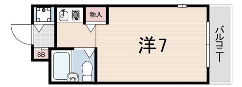 ロイヤルメゾン塚口13の間取り画像