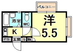 チェリーハイム河原の間取り画像