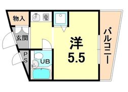 フローレンス夙川の間取り画像