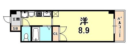 ベルメゾン川村の間取り画像