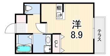 ベルヴュー六甲の間取り画像