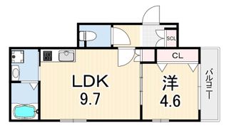 ブリリオ甲子園の間取り画像