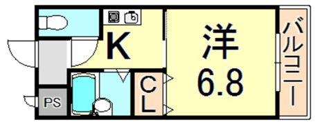 クレアール立花の間取り画像