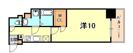 アスヴェル神戸元町2の間取り画像