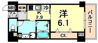 アベニューKOBE山本通りの間取り画像