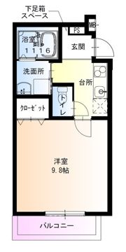 フジパレス大物公園2番館の間取り画像