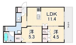 （仮称）武庫之荘西2丁目へーベルメゾンの間取り画像