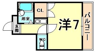 コモテリアK＆Mの間取り画像
