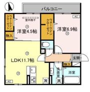 アリビオ立花の間取り画像