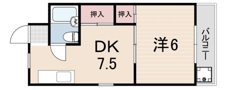 ヴィラ本山2の間取り画像
