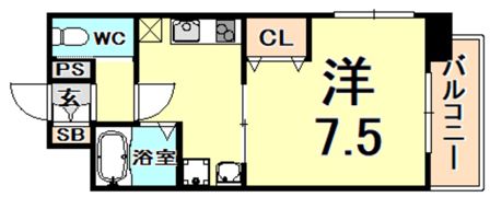 ランド・アート西宮の間取り画像