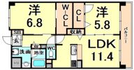 グランジェ東甲子園の間取り画像