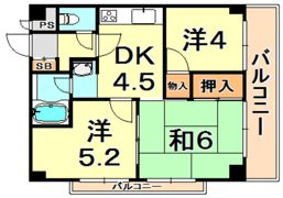 モンラヴィ甲南町の間取り画像