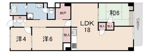 住吉アーバンライフの間取り画像