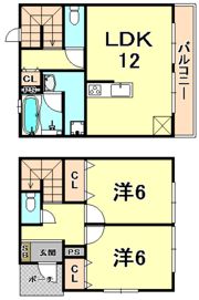 ヘーベル上甲東園の間取り画像