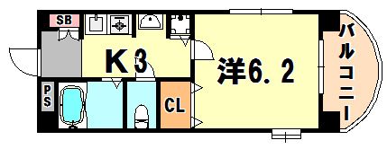 プレサンス神戸裁判所前の間取り画像