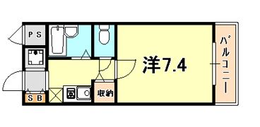 サテライト芦屋宮塚の間取り画像