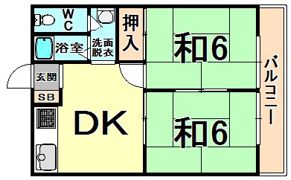 コーポ白峰の間取り画像