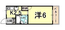 スリール鳴尾イーストの間取り画像