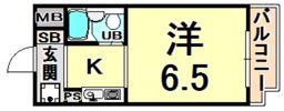 ジョイフル南塚口I号館の間取り画像