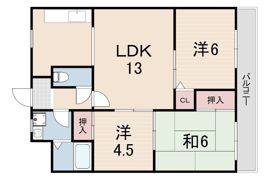 メルベーユ武庫川の間取り画像