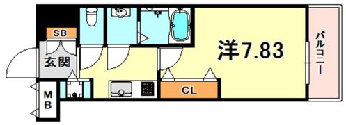 Luxe東灘の間取り画像