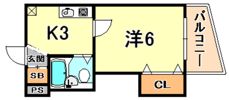 ロマネスク六甲の間取り画像