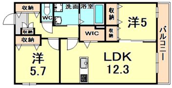 LIZE西宮仁川の間取り画像