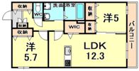 LIZE西宮仁川の間取り画像