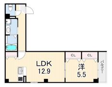 ソリティア芦屋西の間取り画像