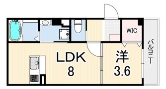 ソリティア芦屋西の間取り画像
