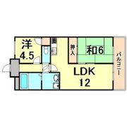 ドミール甲子園の間取り画像