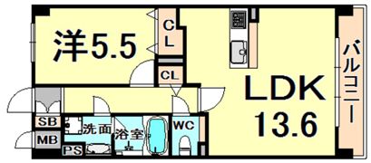 ザクシフの間取り画像