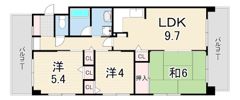 ジュエルコート甲子園口IIの間取り画像