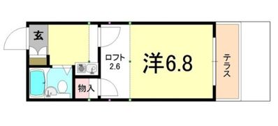 レオパレス打出第2の間取り画像