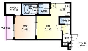 フジパレス伊丹北本町I番館の間取り画像