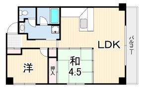 メイピース芦屋の間取り画像