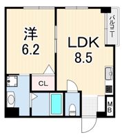 中天マンションの間取り画像