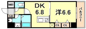 プレジール三ノ宮IIの間取り画像