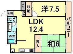 ラヴィリッシュ武庫之荘の間取り画像