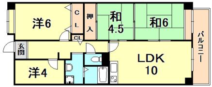 エスタ西宮の間取り画像