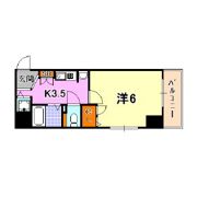 プレサンス神戸裁判所前の間取り画像