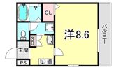 ヘーベル湊川の間取り画像