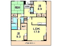 グランドメゾン苦楽園の間取り画像