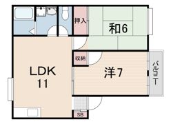 学文殿ハイツの間取り画像