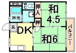 サンハイツの間取り画像