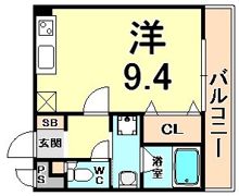 ハピネス尼崎の間取り画像