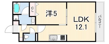 ルーセス甲子園の間取り画像